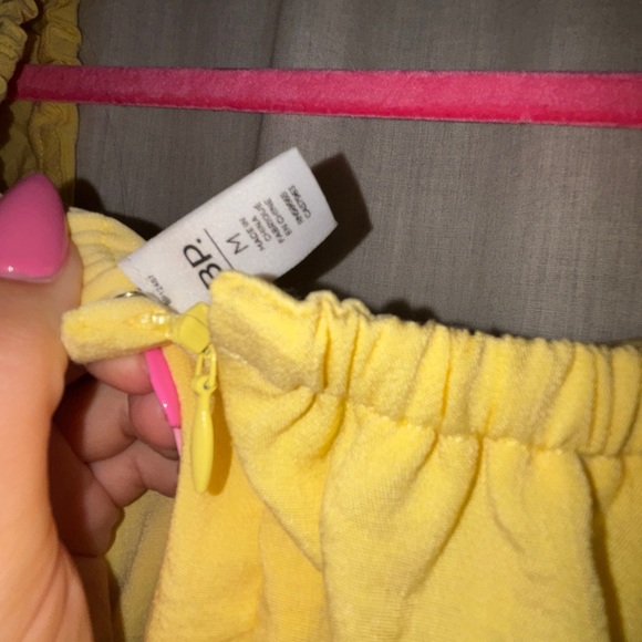 Yellow Puff Sleeve Mini Dress BP - Picture 5 of 5